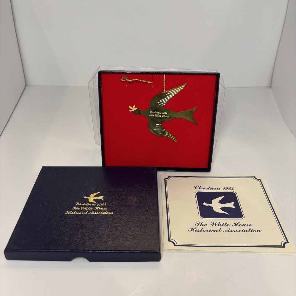 Gold Bird Presidential Ornaments 1982